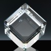 Optical Crystal Award 4.75 inch Balancing Cube, Single, Velvet Casket