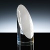 Optical Crystal Award 6.5 inch Invergordon Column, Single, Velvet Casket