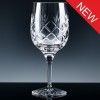Inverness Crystal Traditional Panelled 24% Lead Crystal 10oz Wine Glass, Single, Blue Boxed